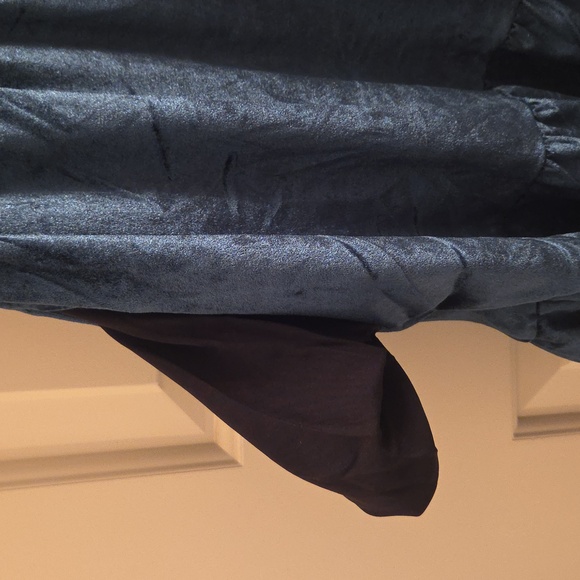 French Connection Teal Velvet Dress, With Pockets - Picture 11 of 11